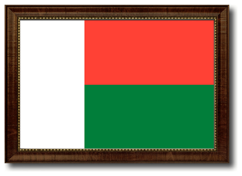 Madagascar Country Flag Canvas Print, 19"x27"