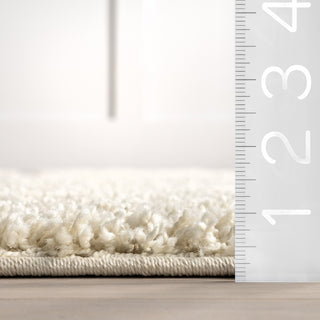 Nuloom Carolyn Modern Shag Rug, Cream 10'x13'