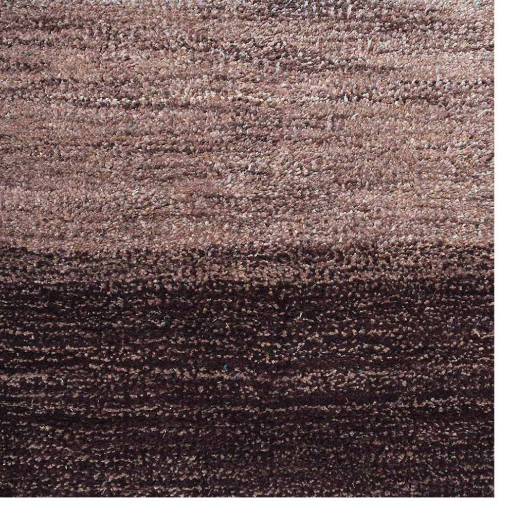 HAND KNOTTED LOOM SILK AREA RUGS-8'x10',Rectangle,Brown Light Blue,Contemporary