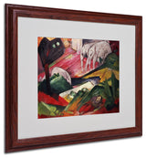 'The Dream' Matted Framed Canvas Art by Franz Marc