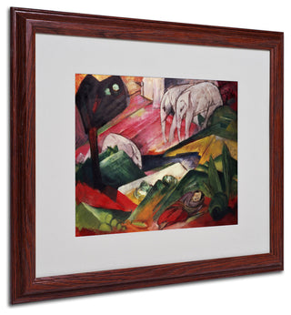 'The Dream' Matted Framed Canvas Art by Franz Marc