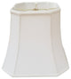 Royal Designs Square Cut Corner Basic Lampshade, Antique Gold, Linen White, 11x1