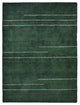 HAND KNOTTED LOOM SILK AREA RUGS-8'x10',Rectangle,Dark Green,Contemporary