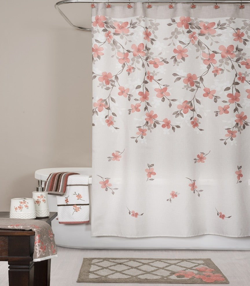 Saturday Knight Coralgarden Shower Curtain, Hooks
