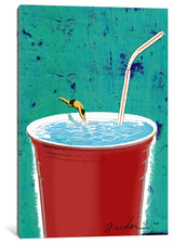 "Big Drink" Wrapped Canvas Art Print, 26x18x1.5