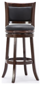 Augusta Swivel Bar Stool, Cappuccino