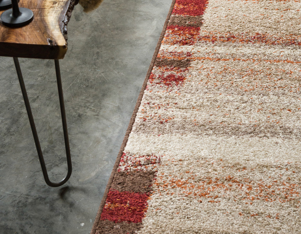 Unique Loom Beige Autumn Maple 2'' 0 x 6'' 0 Runner Rug