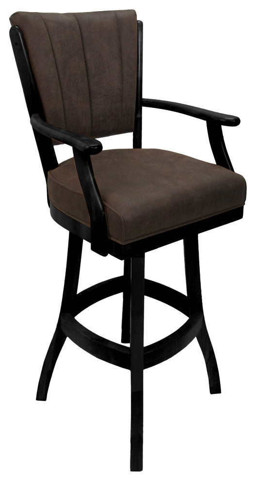 Classic Counter Bar Stools 26" 30" Extra Tall 34", Northwest Whiskey, Black, 30"