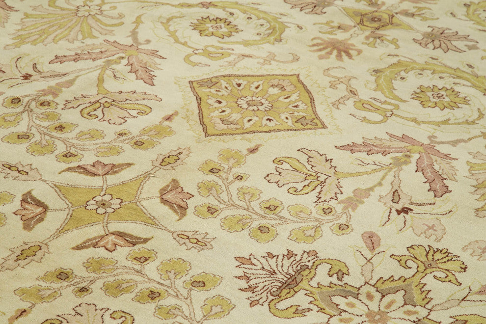 Rug N Carpet - Hand-Knotted Oriental 10' 0" x 13' 7" Pastel Oushak Area Rug