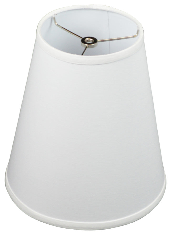 Fenchel Shades 6"x10"x11" Spider Attachment Empire Lamp Shade, Linen White
