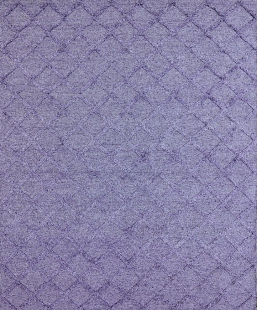 8'x10' Moroccan Wool and Silk Oriental Area Rug, W2248
