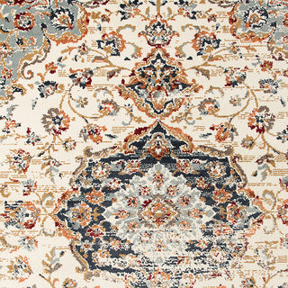 Athinai Lanette Ivory Medallion Area Rug, 2'x3'