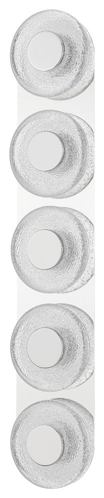 Pearl 5 Light Sconce, Steel