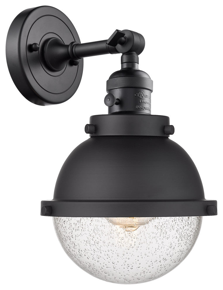 INNOVATIONS 203SW-BK-HFS-64-BK 1-Light Sconce Matte Black