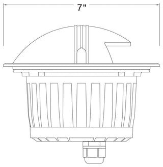 Hinkley Flare Led Uni-Directional Well Light, Stainless Steel