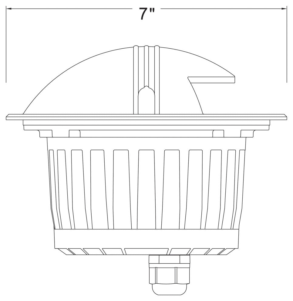 Hinkley Flare Led Uni-Directional Well Light, Stainless Steel