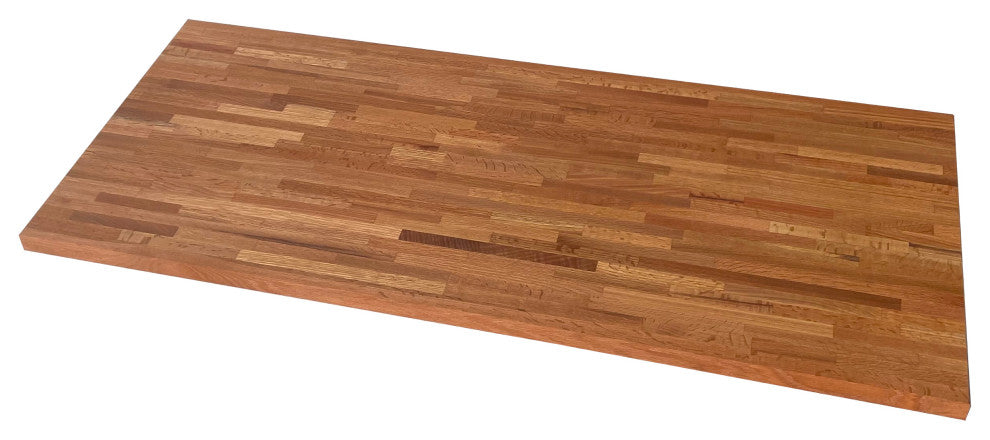 Custom Edge Grain Butcher Block Table Top, Workbench, Desk Top, Red Oak, 30"x72"