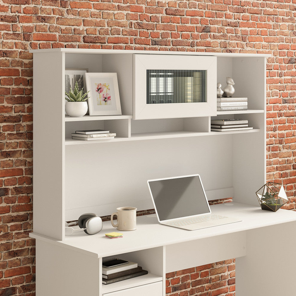 Cabot 60W Hutch, White