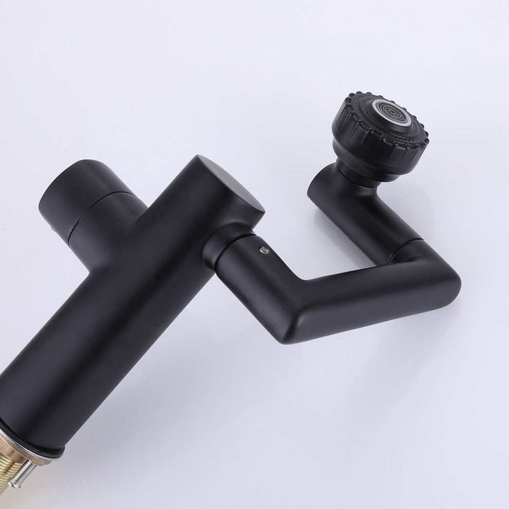 Deck Mounted Industrial Single Handle Bathroom Faucet, Single Hole