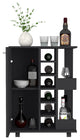 Bar Cart Wells, Living Room, Black