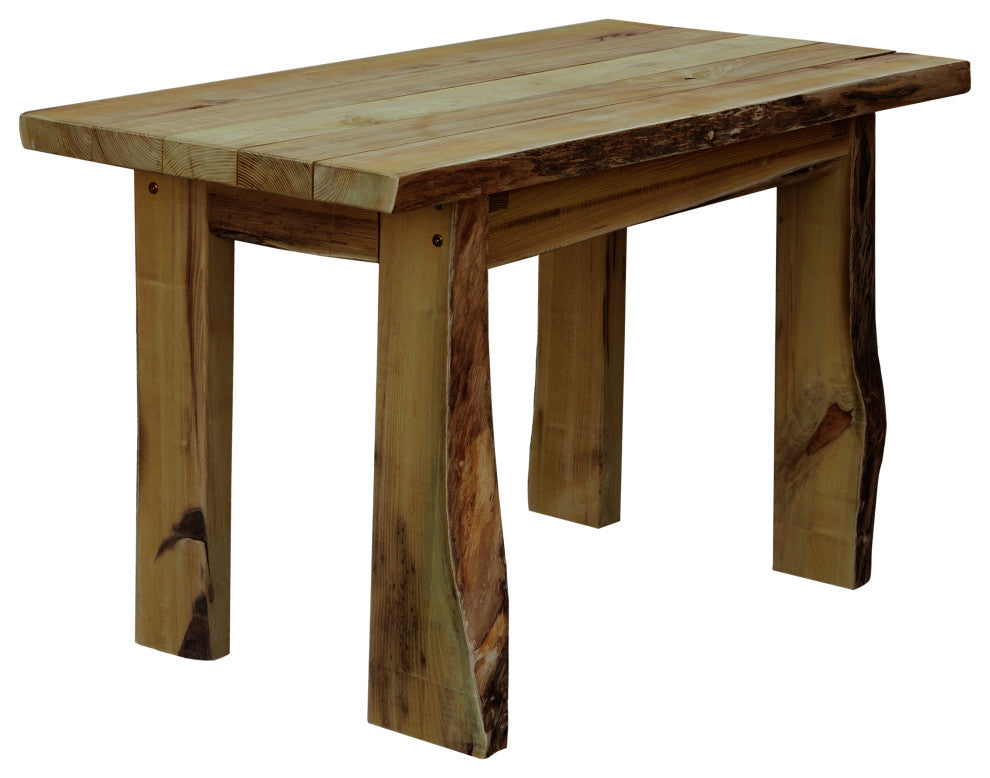 Autumnwood Table - Live Edge Blue Mountain Locust Collection, Mushroom Stain, 4 Foot