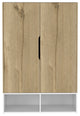 Rose Armoire, Light Oak-White