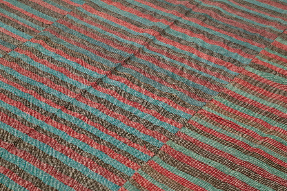 Rug N Carpet - Handmade Oriental 7' 1'' x 8' 10'' Unique Wool Kilim Rug