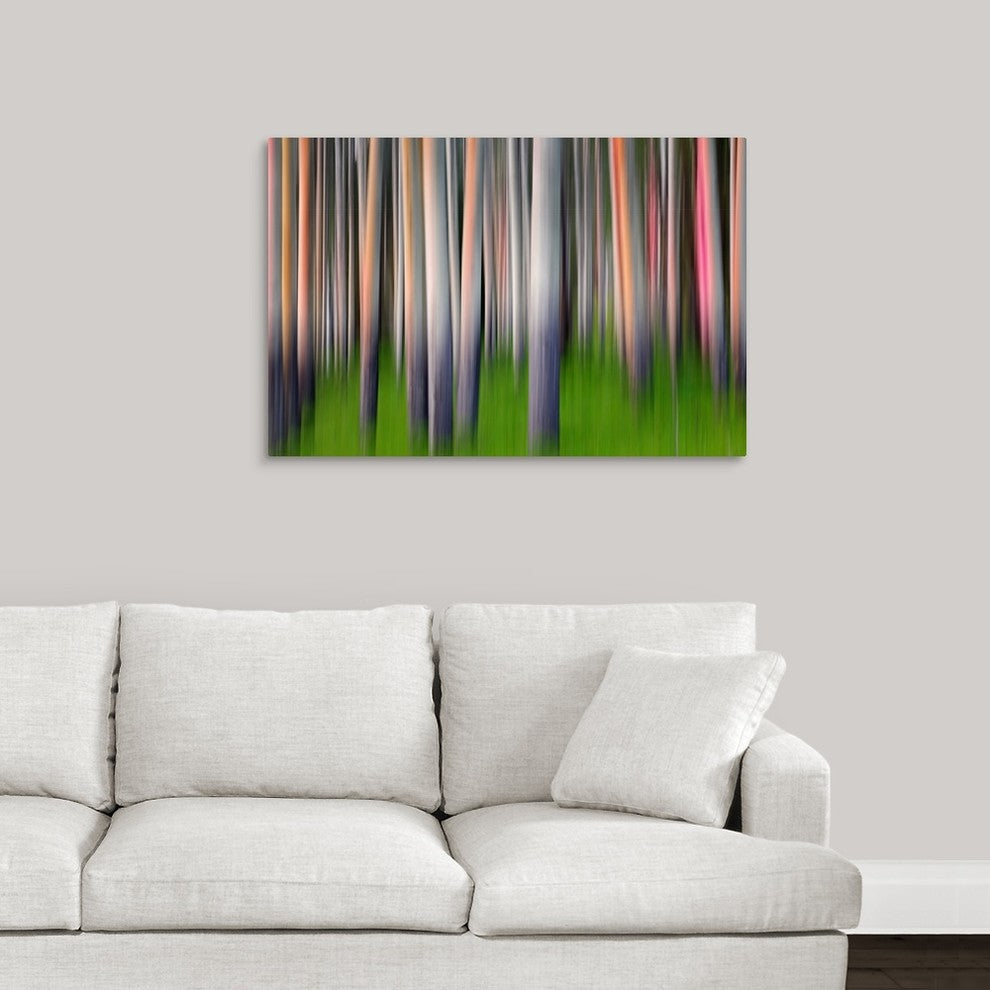 "Evening Aspen" Wrapped Canvas Art Print, 36"x24"x1.5"