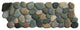 Bali Ocean pebble tile border "“ natural stone mosaic, hand-selected