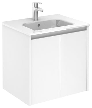 Unit 24" Sansa 2 D With Basin, White