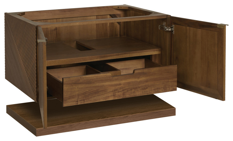 James Martin Marcello Bath Vanity, Chestnut, 36", No Top