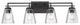 Z-LITE 4-Light Vanity, Matte Black