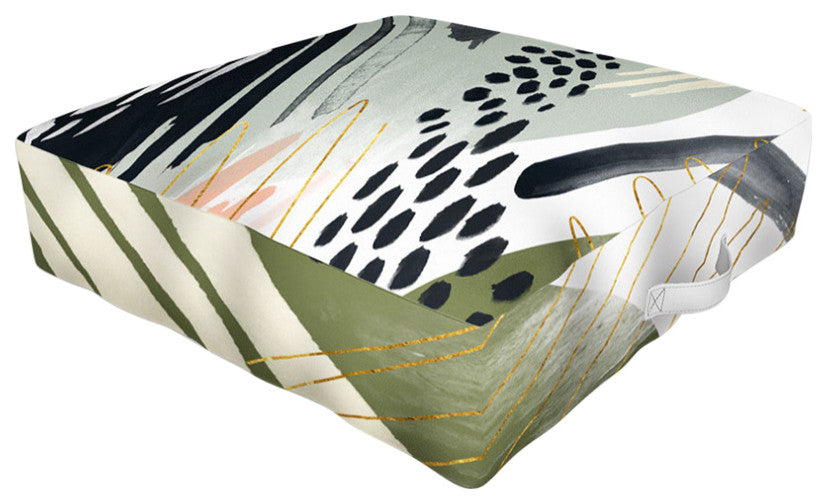 Marta Barragan Camarasa Abstract Autumn Season Outdoor Floor Cushion