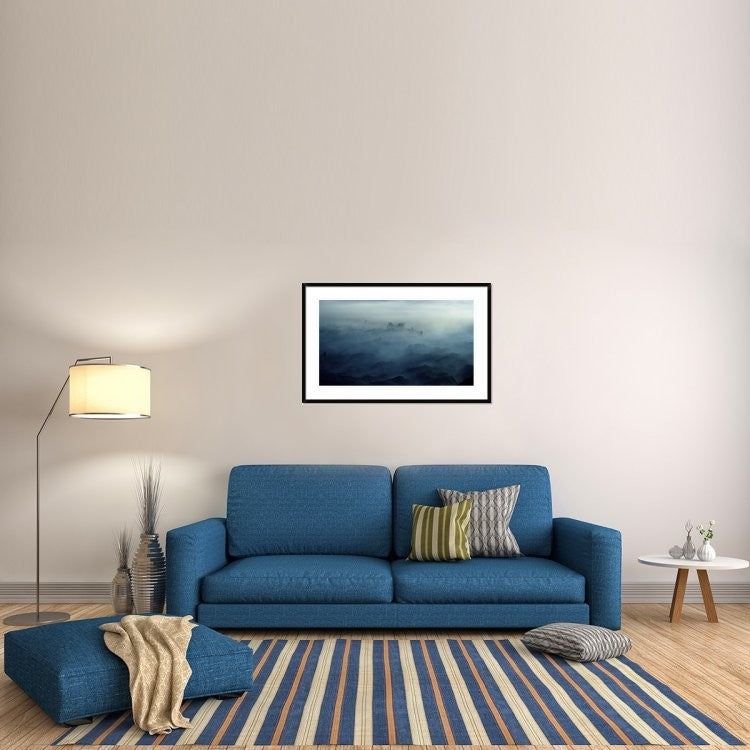 "Land Of Fog" Framed Digital Print by Rudi Gunawan, 44x28"
