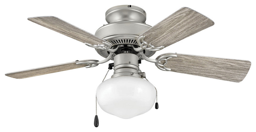 Hinkley Cabana 36" Indoor/Outdoor Ceiling Fan, Brushed Nickel