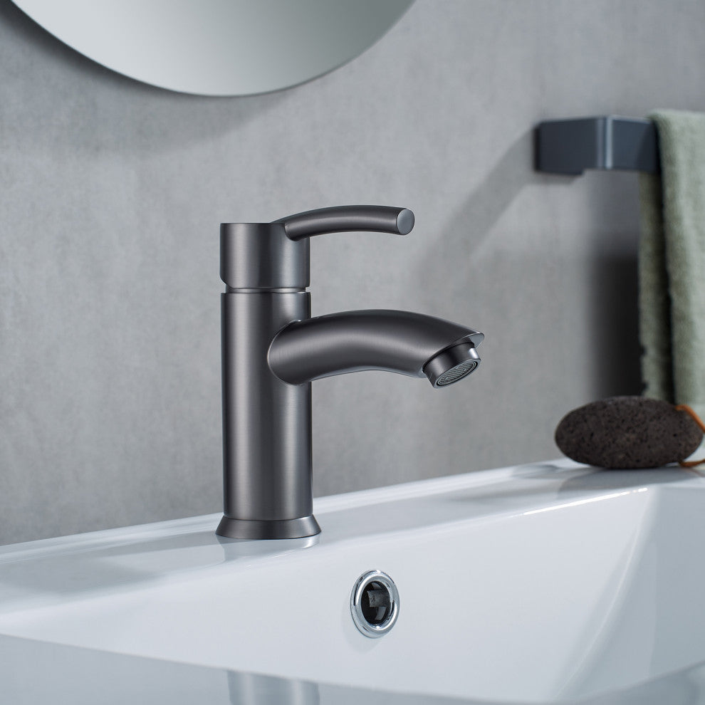 Bliss Single-Handle Basin Bathroom Faucet, Gunmetal