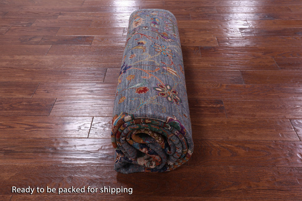 Hand-Knotted Persian Tabriz Wool Rug 6' 6" X 10' 2" Q9626