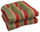 19" U-Shaped Dining Chair Cushions, Set of 2, Hampton Bay Garden
