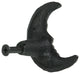 Set of 6 Black Cast Iron Crescent Moon Face Drawer Pull Decorative Cabinet Knob
