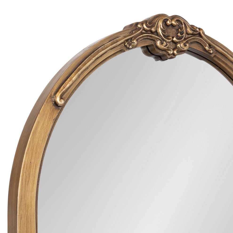 Astrid Traditional Arch Mirror, Gold 20"x30"