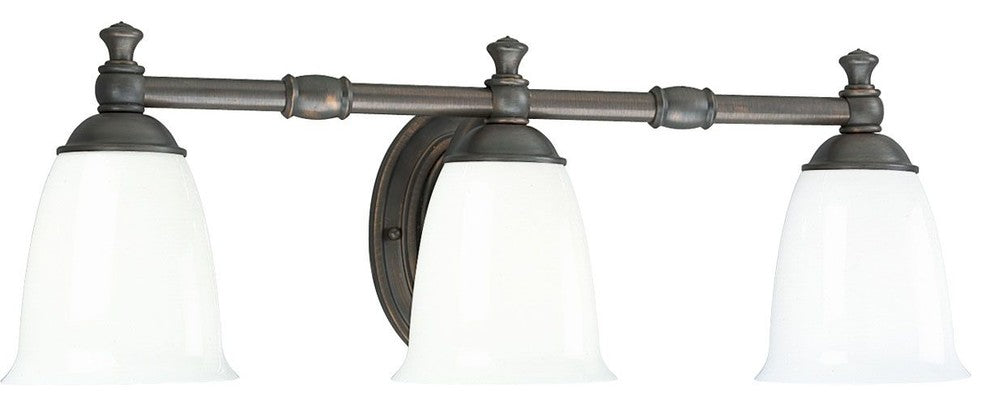 Progress Lighting 3-100W Medium Bath Bracket, Venetian Bronze