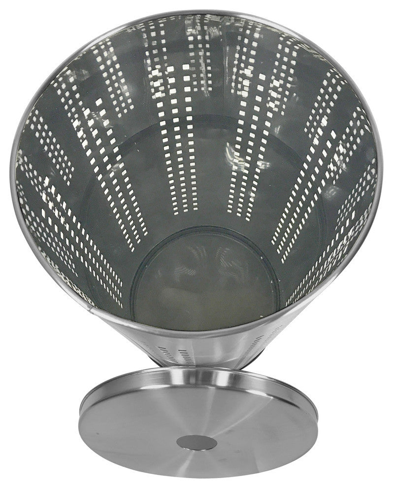 46L Laundry Hamper, Brushed Stainless Steel