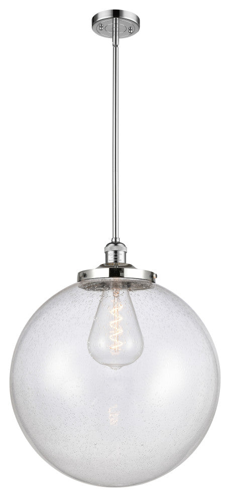 Beacon Pendant, Polished Chrome, Seedy