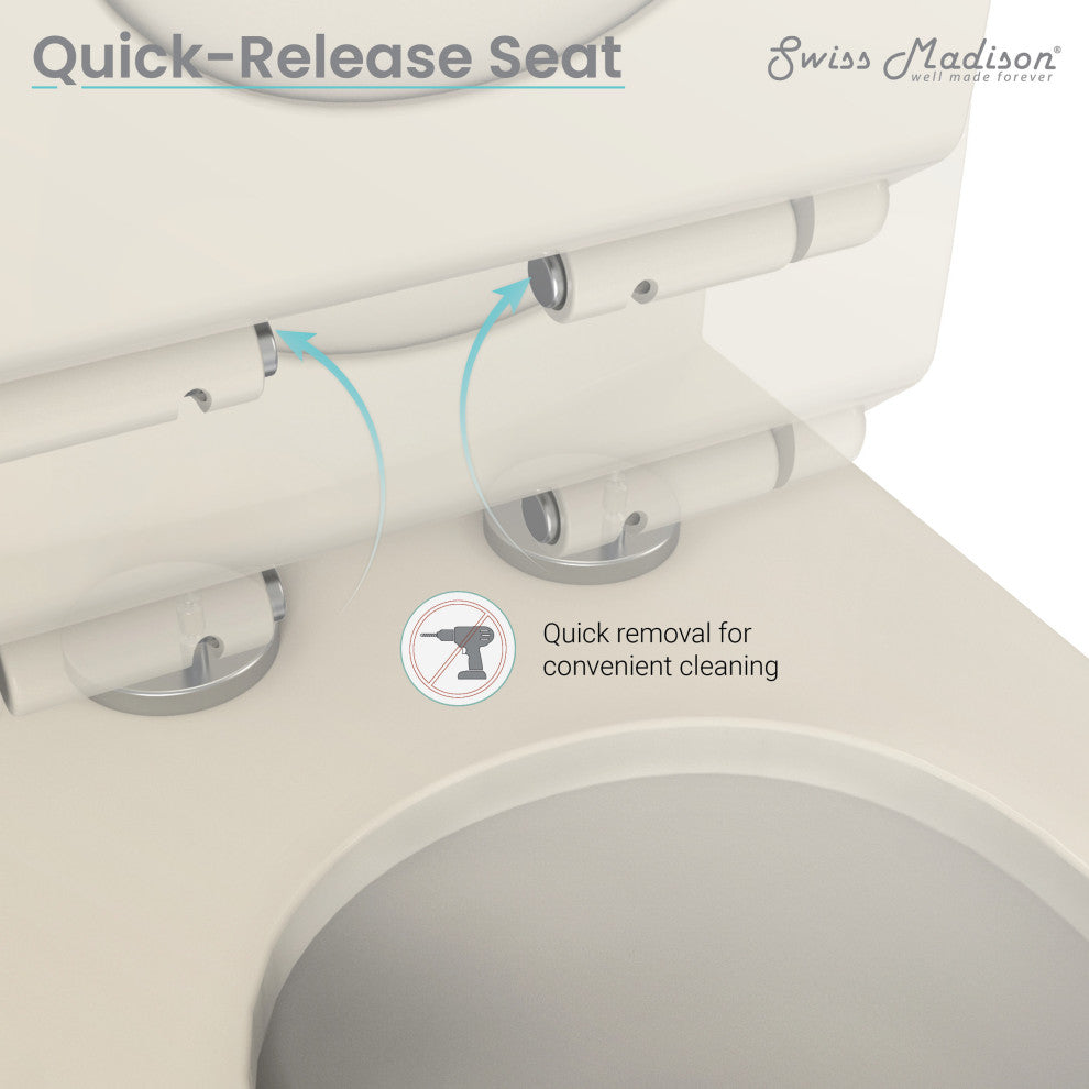 Virage One Piece Elongated Dual Flush Toilet 0.8/1.28 gpf, Bisque