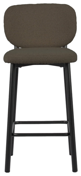 Curved Back DIning Chair, Set of 2, Cedar Boucle, Counter Height