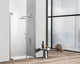 Home Living 48X72 Frameless Hinged Shower Door, Polished Chrome