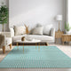 Indoor/Outdoor Hinton HN1 Aqua Machine Washable 10' x 14' Rug