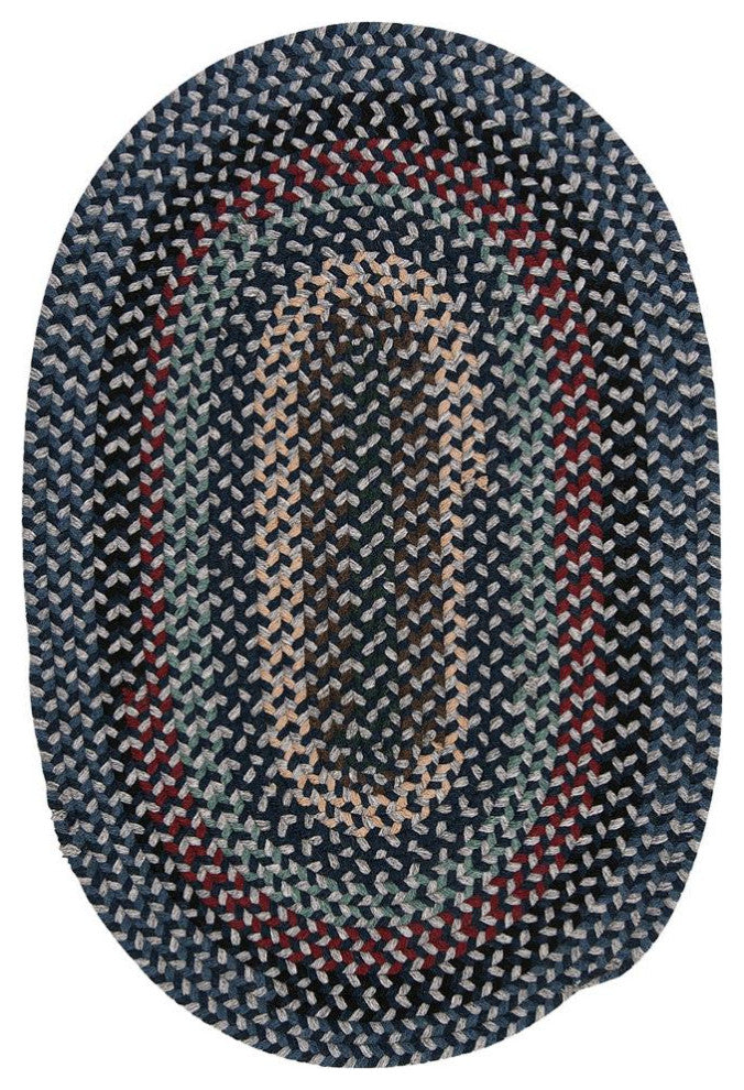 Colonial Mills Rug Boston Common Winter Blues Runner, Oval