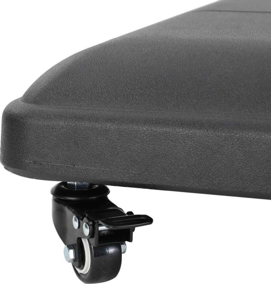 GDF Studio Hercules 80lbs Black Steel Square Umbrella Base With Wheels