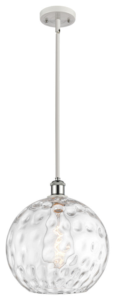 Innovations 516-1S-WPC-G1215-12 1-Light Mini Pendant, White, Polished Chrome